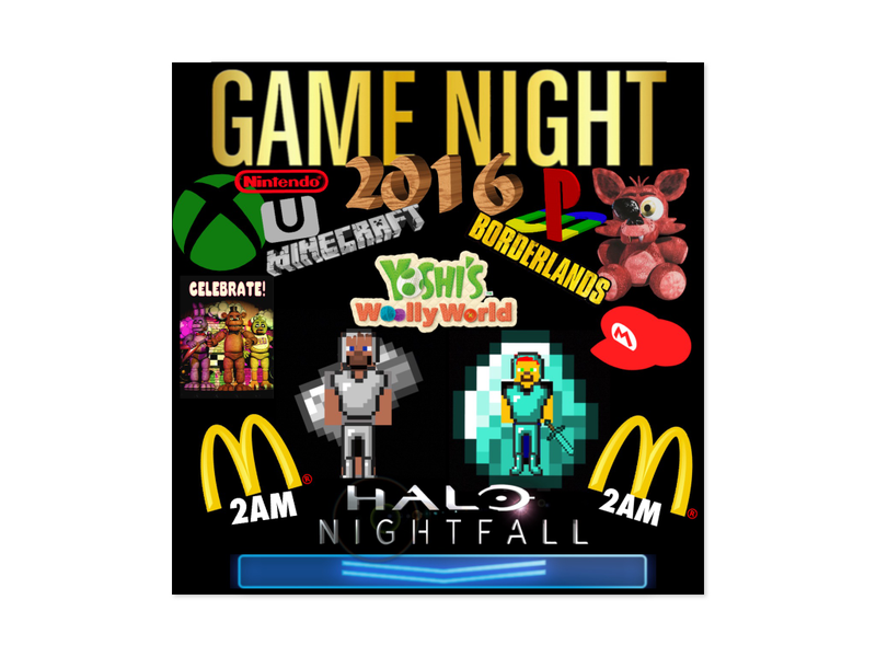 A Sample Of The Promo Material Emailed To Me From My 9 Year Old Leading Up To GAME NIGHT